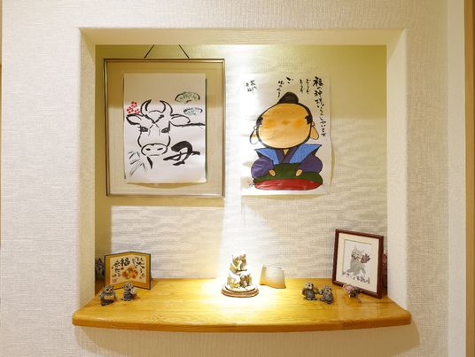 和風装飾の廊下