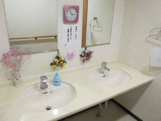 清潔感のある洗面台