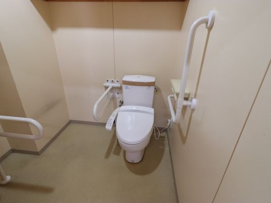 バリアフリー設計のトイレ