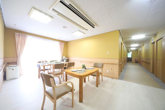 自然光が入る廊下