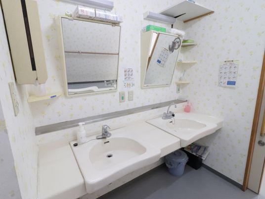 手洗い可能な洗面台