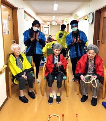 楽しいイベントの廊下
