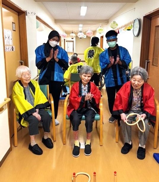 楽しいイベントの廊下
