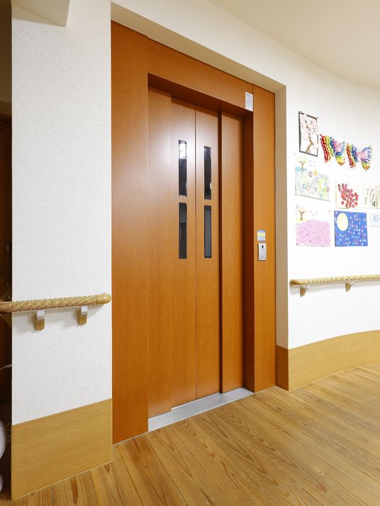 玄関ドアと手すり