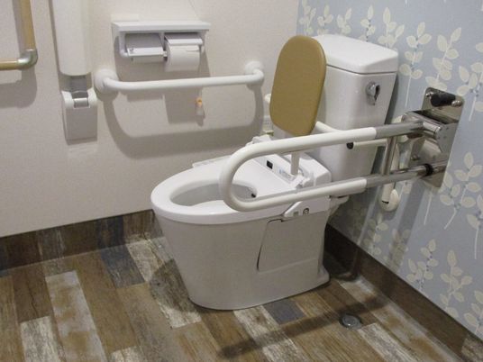 バリアフリー設計のトイレ