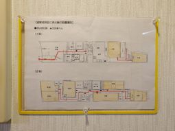 施設の配置図掲示