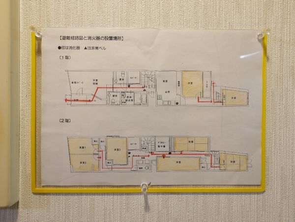 施設の配置図掲示