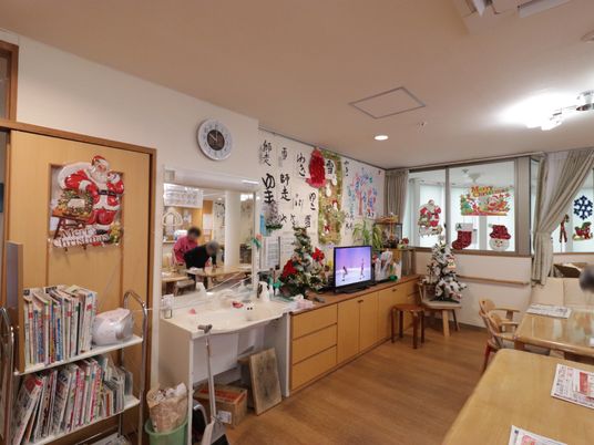 クリスマス装飾の共有スペース