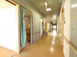 廊下の明るい風景