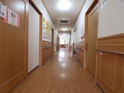 明るい廊下の様子