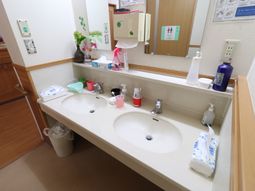 清潔な洗面台と鏡