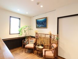 応接スペースの和やかな一角