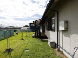 中庭の明るい景色