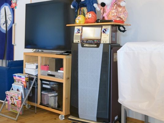 テレビと音響機器のある部屋  