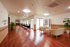 自然光が入る廊下