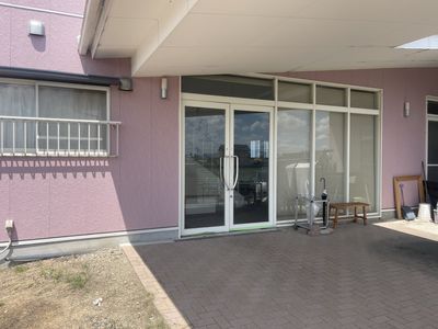 広いテラス