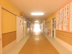 明るい廊下の様子