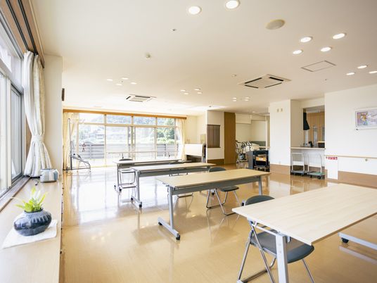 明るい共有スペース
