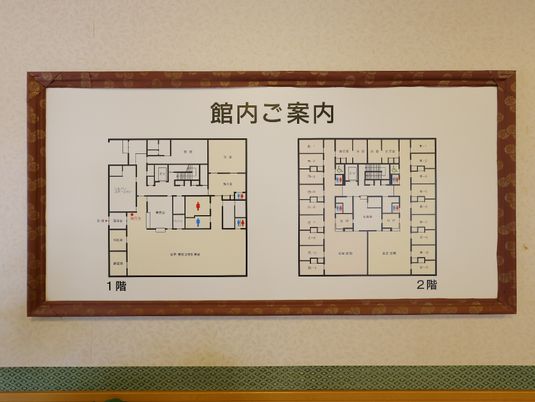配置図掲示のエントランス