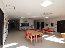 明るい共有スペース