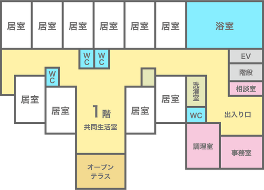 明るい住居配置図