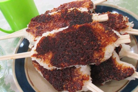 香ばしい焼きおにぎり