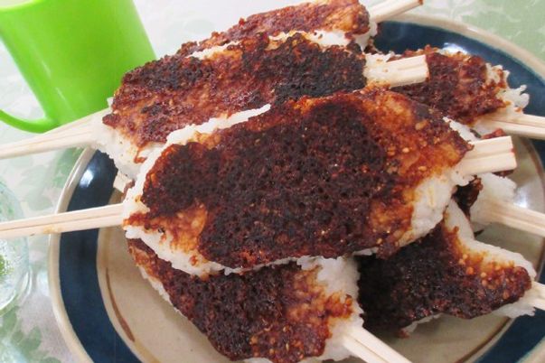 香ばしい焼きおにぎり