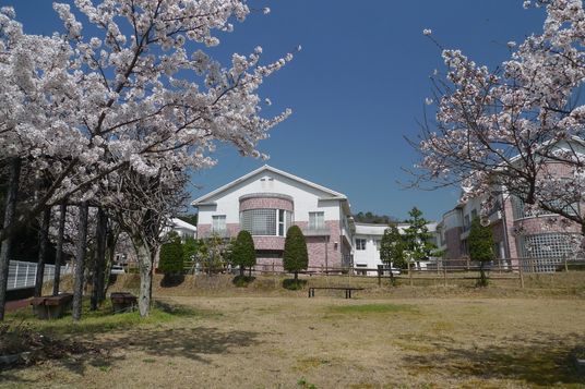庭園から見た建物
