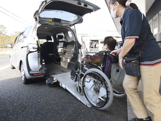 車椅子送迎の乗車場  
