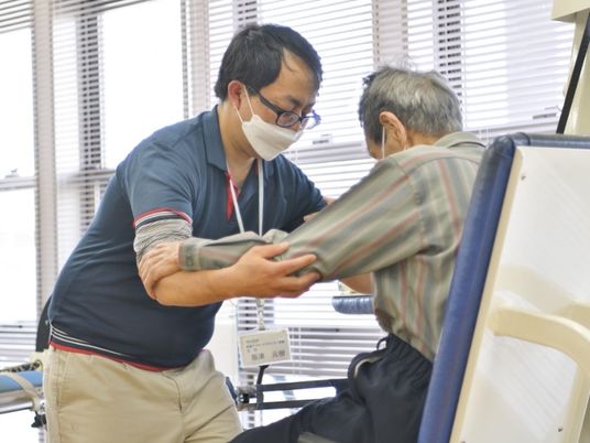機能訓練の支援場面  