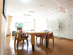 明るい共有スペース