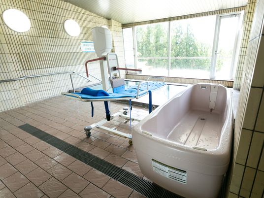 清潔な浴室設備