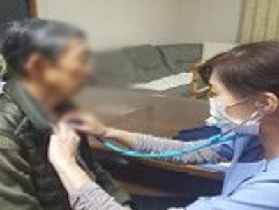 健康チェックの様子
