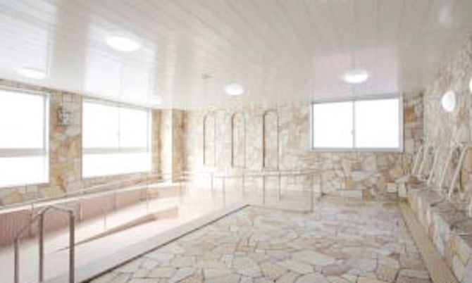 柔らかな光の浴室