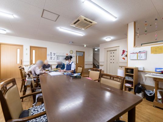 活動中の共有スペース