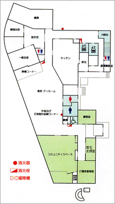 多目的室のレイアウト