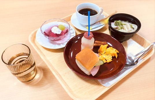 朝食の楽しいひととき