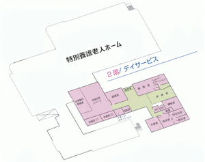 緊急出口と廊下
