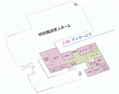 緊急出口と廊下
