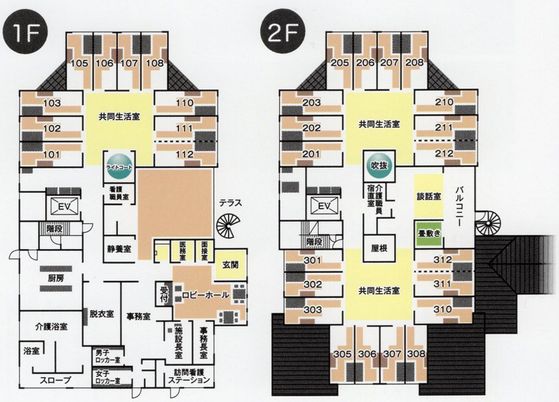 施設の見取り図