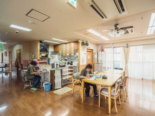 広々した共用スペースの様子