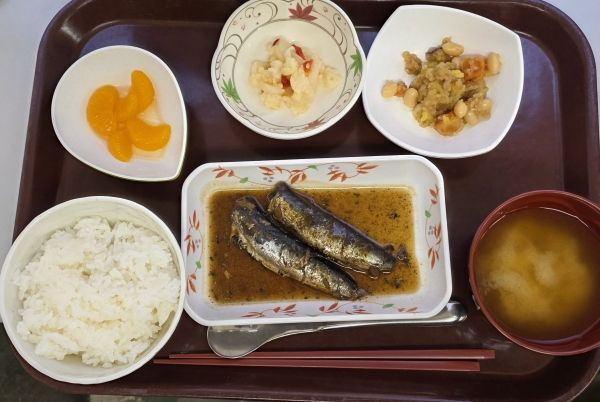 食事メニューのトレイ