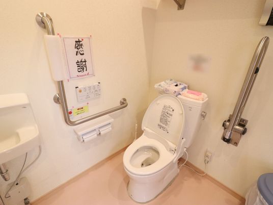 バリアフリー設計のトイレ