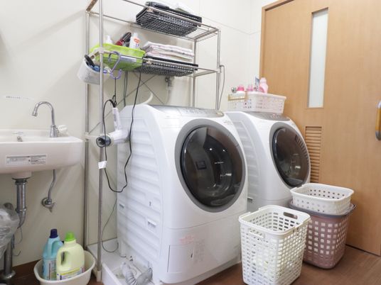 洗濯機と洗面台の配置