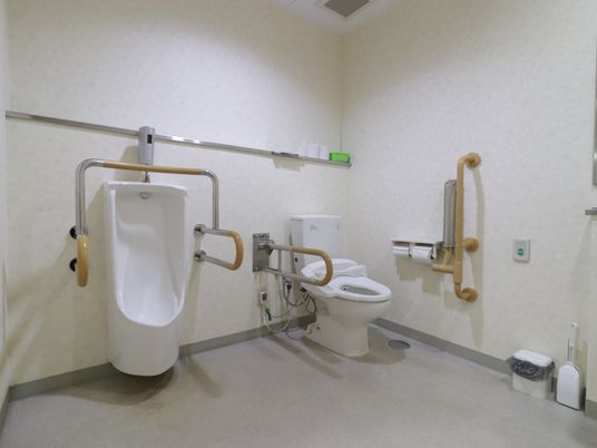 バリアフリー設計のトイレ 