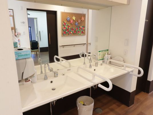 バリアフリーの洗面台