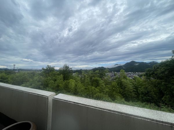 山々を望む風景