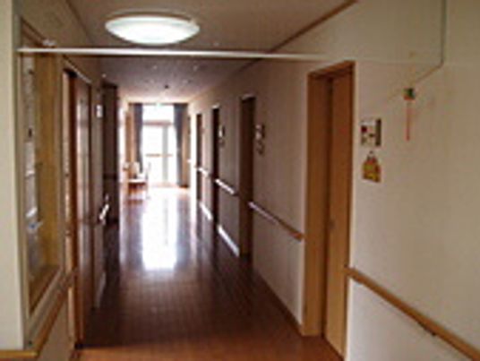 明るい廊下の様子