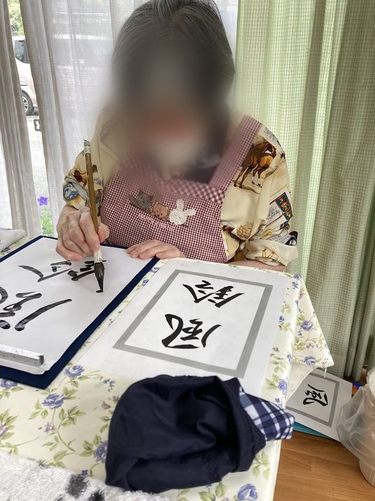 書道活動の様子
