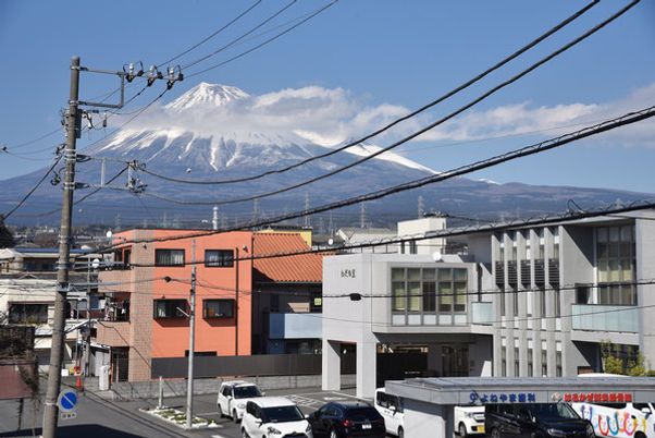 山の見える風景